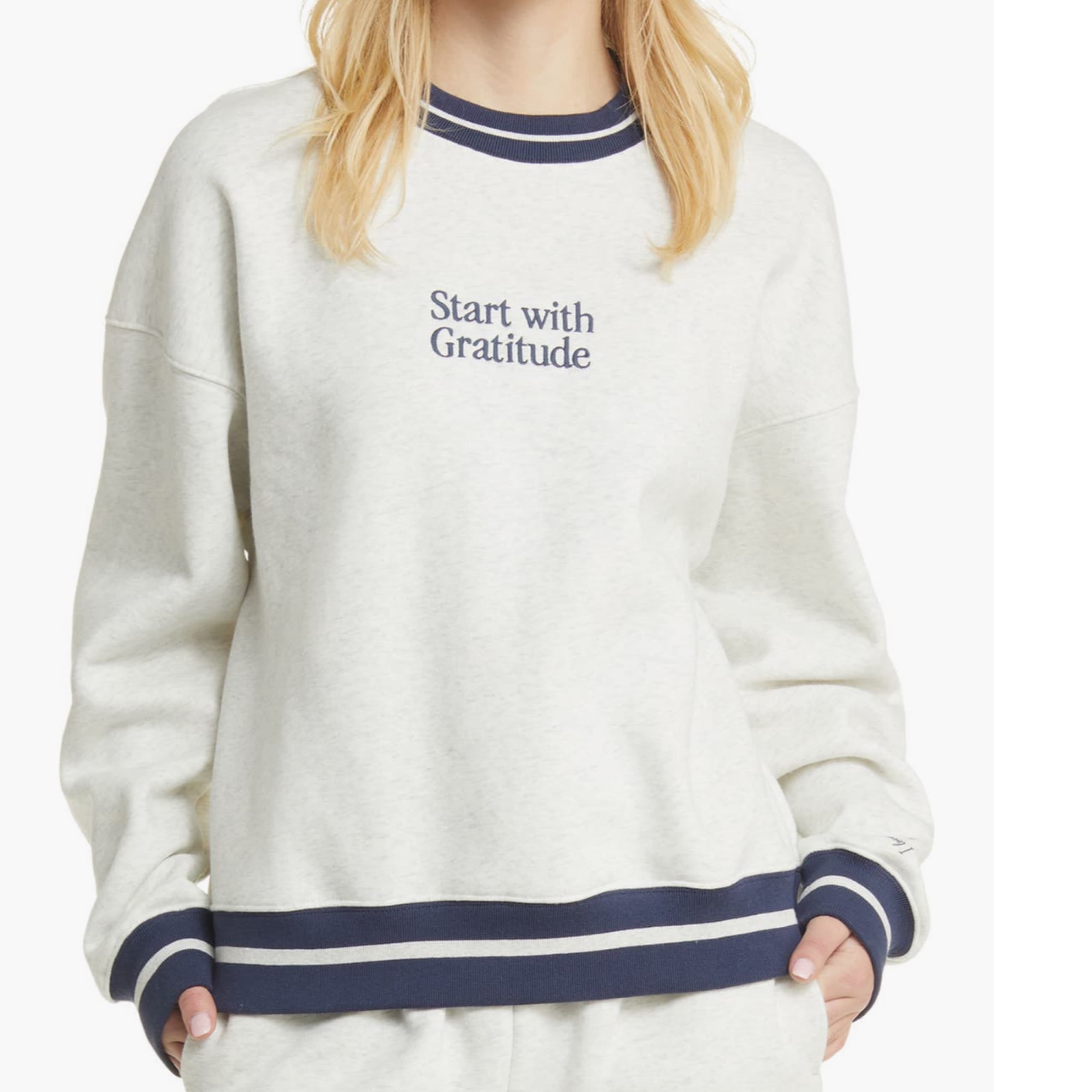 Start With Gratitude Sweatshirt - Image 1