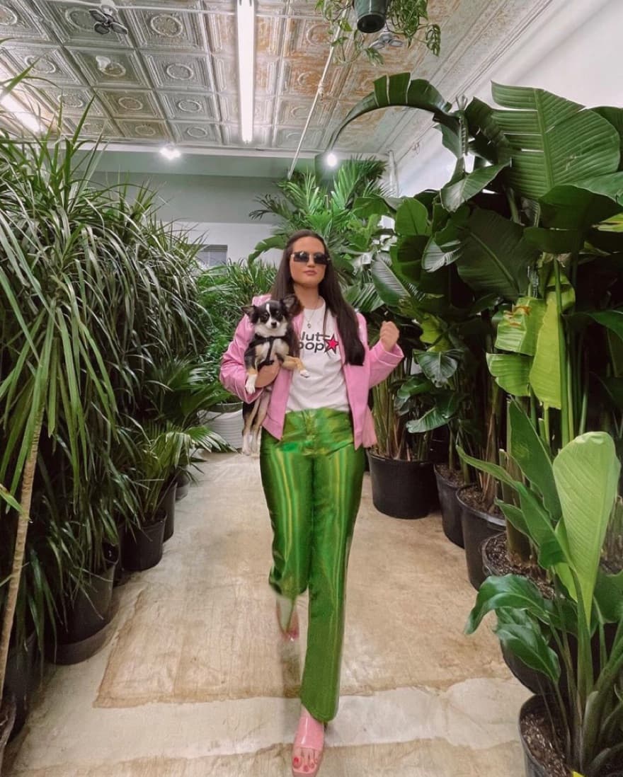 STAUD Pink Vinyl Jacket  - Image 2