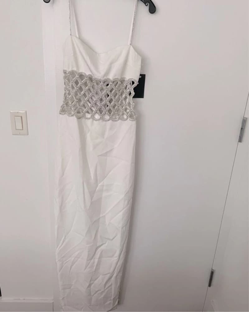 Retrofete Solene Crystal White Gown XXS - Image 6