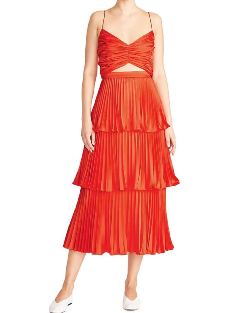 Amur Pleated Midi Dress - Image 2
