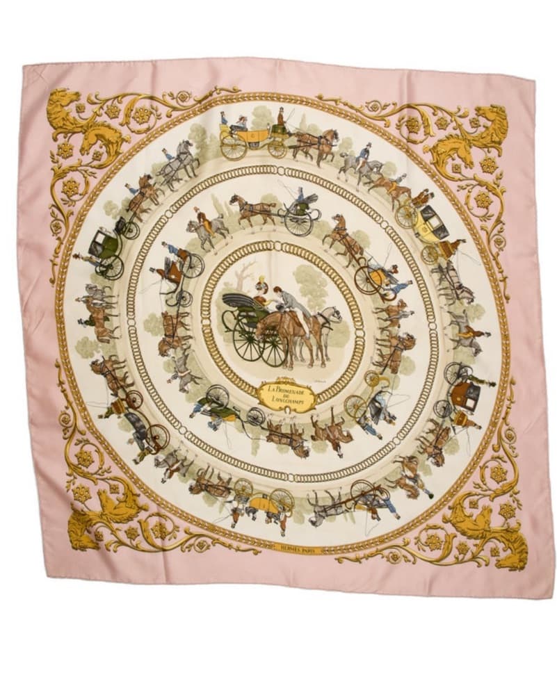 Hermes Scarf La Promenade De Longchamps - Image 2