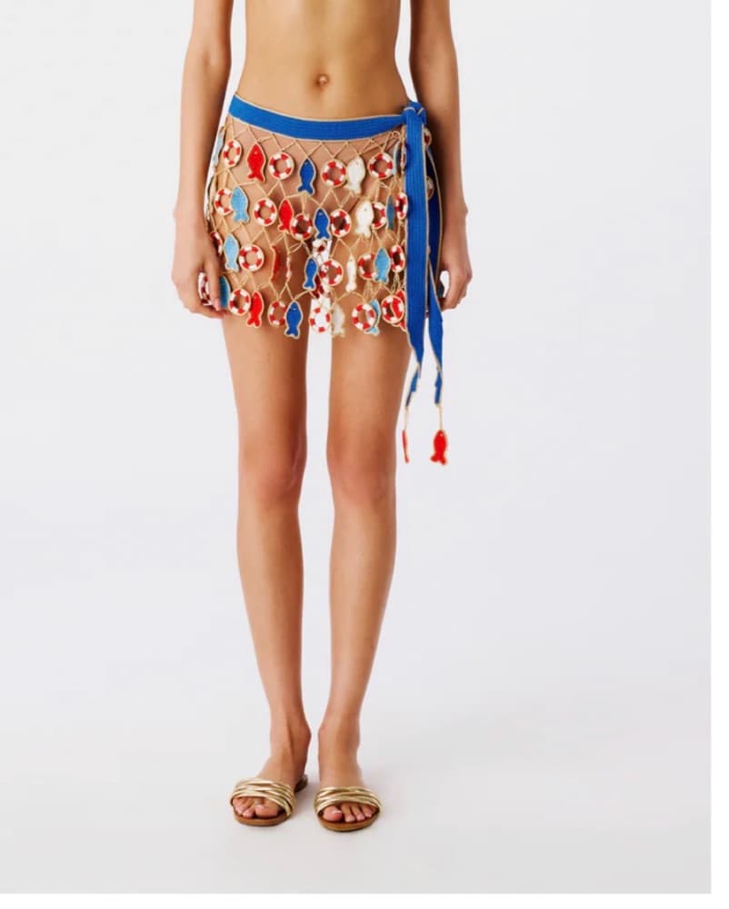 My Beachy Side Nautical Crochet Swimsuit Cover-Up - Image 2