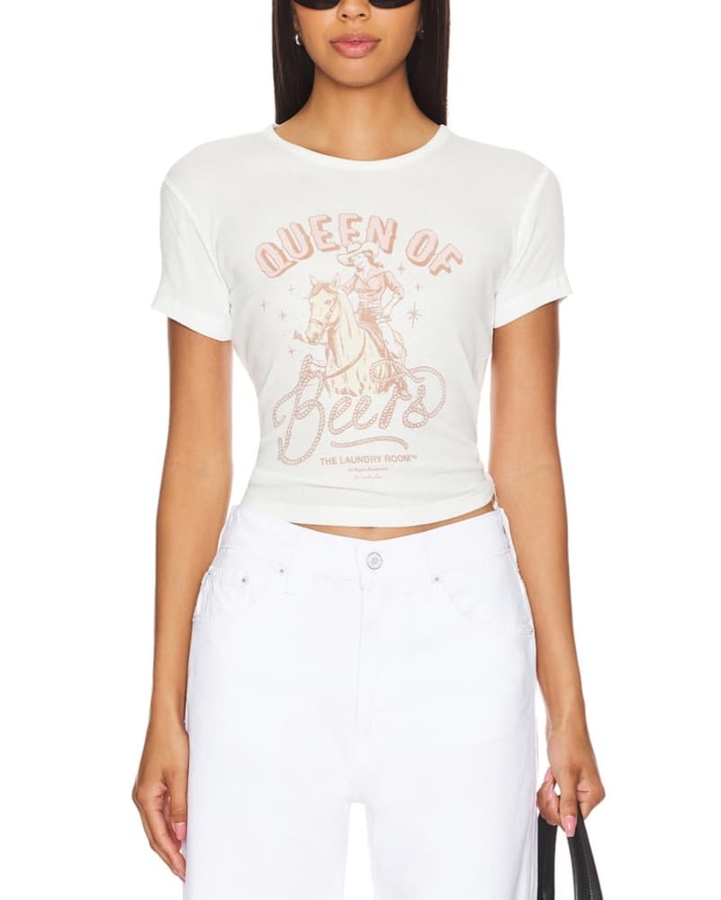 Laundry Room Rodeo Queen Of Beers Tee - Image 1