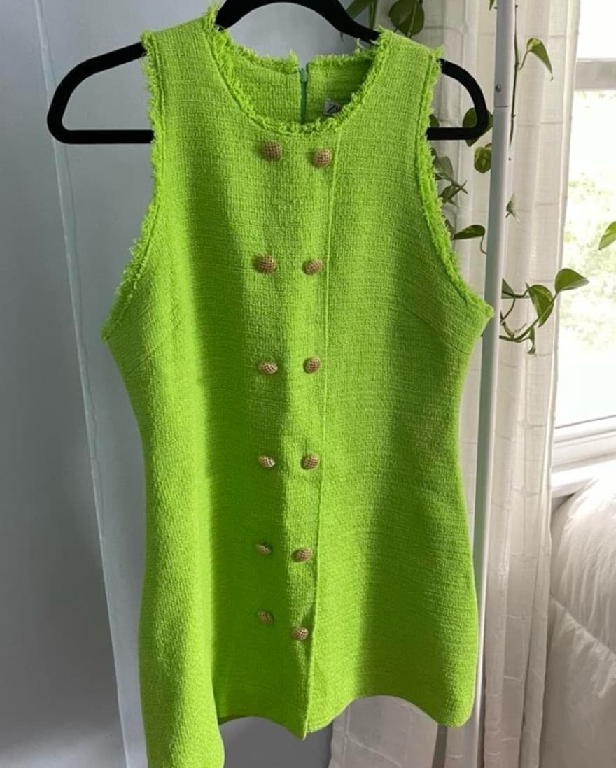 Zara Mini Tweed Dress - Image 2