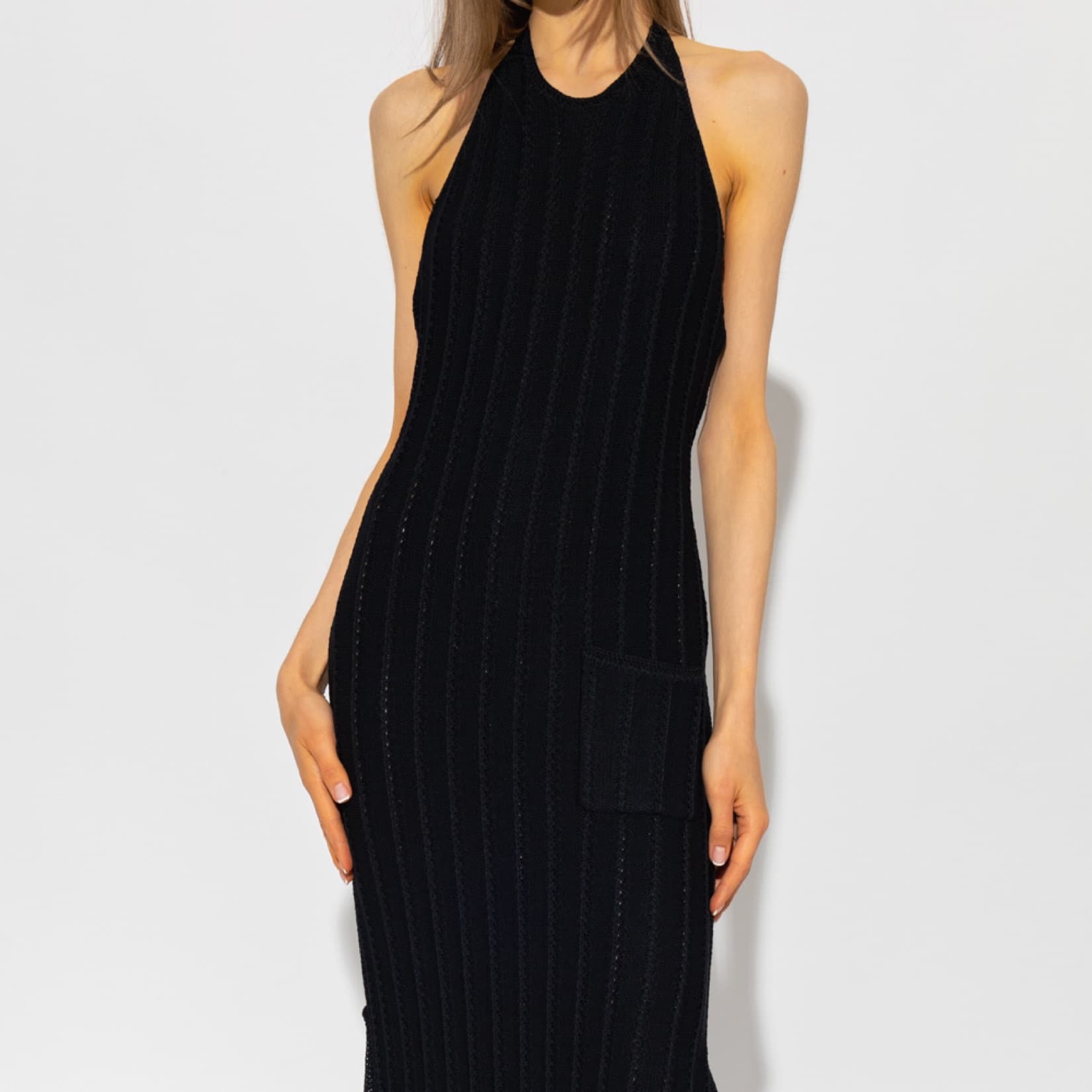 GANNI Knit Halter Dress - Image 3