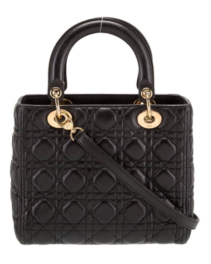 Lady Dior Medium Bag In Black - Image 3