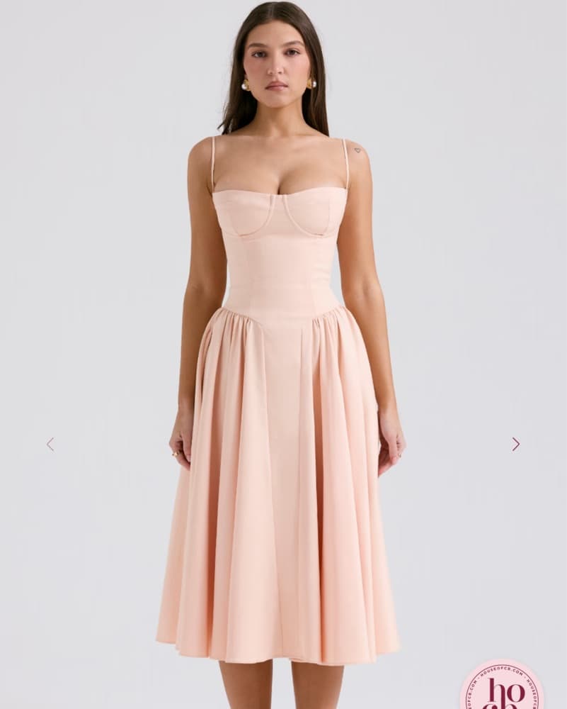 House Of CB Samaria Dress Peach  - Image 1