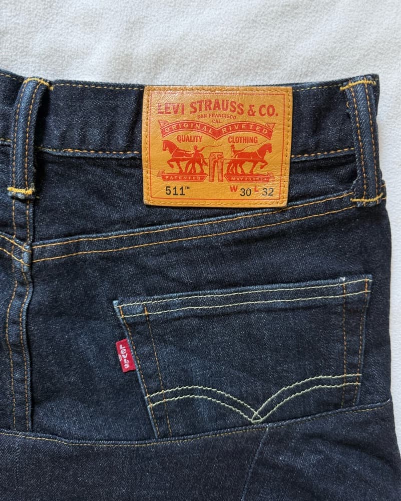 Handmade Levi's Low Rise Mini Skirt - Image 3