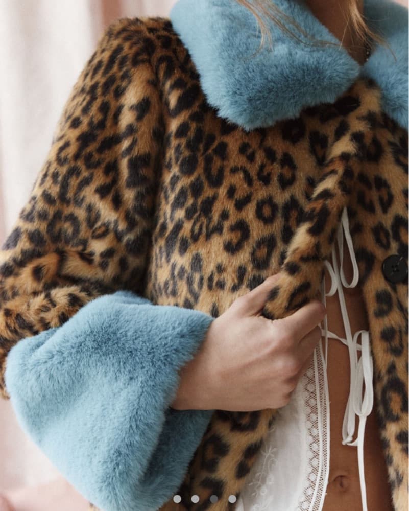 Cheetah Print Fur Coat - Image 4