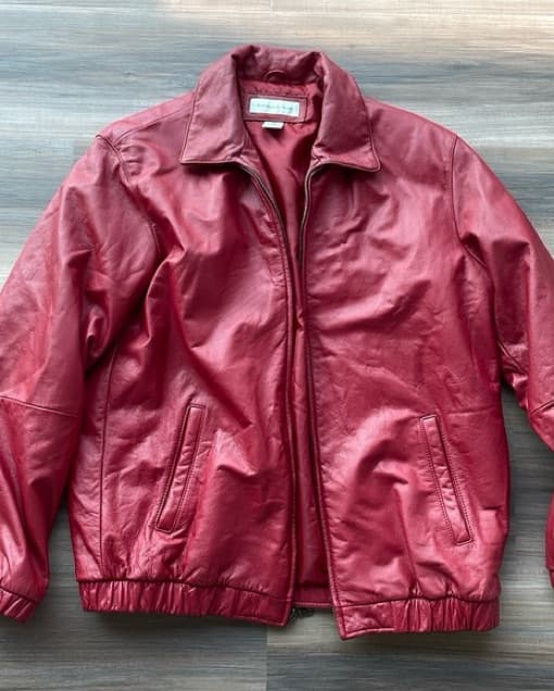 Preston & York vintage red leather bombe - Image 2