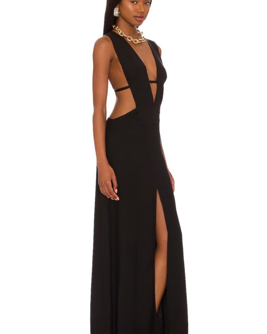 Cult Gaia Alondra Gown in Black - Image 3