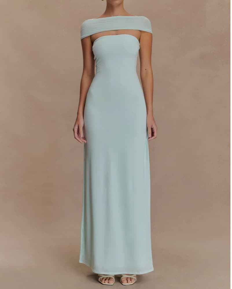 Meshki Aurora Slinky Split Maxi Dress - Image 1