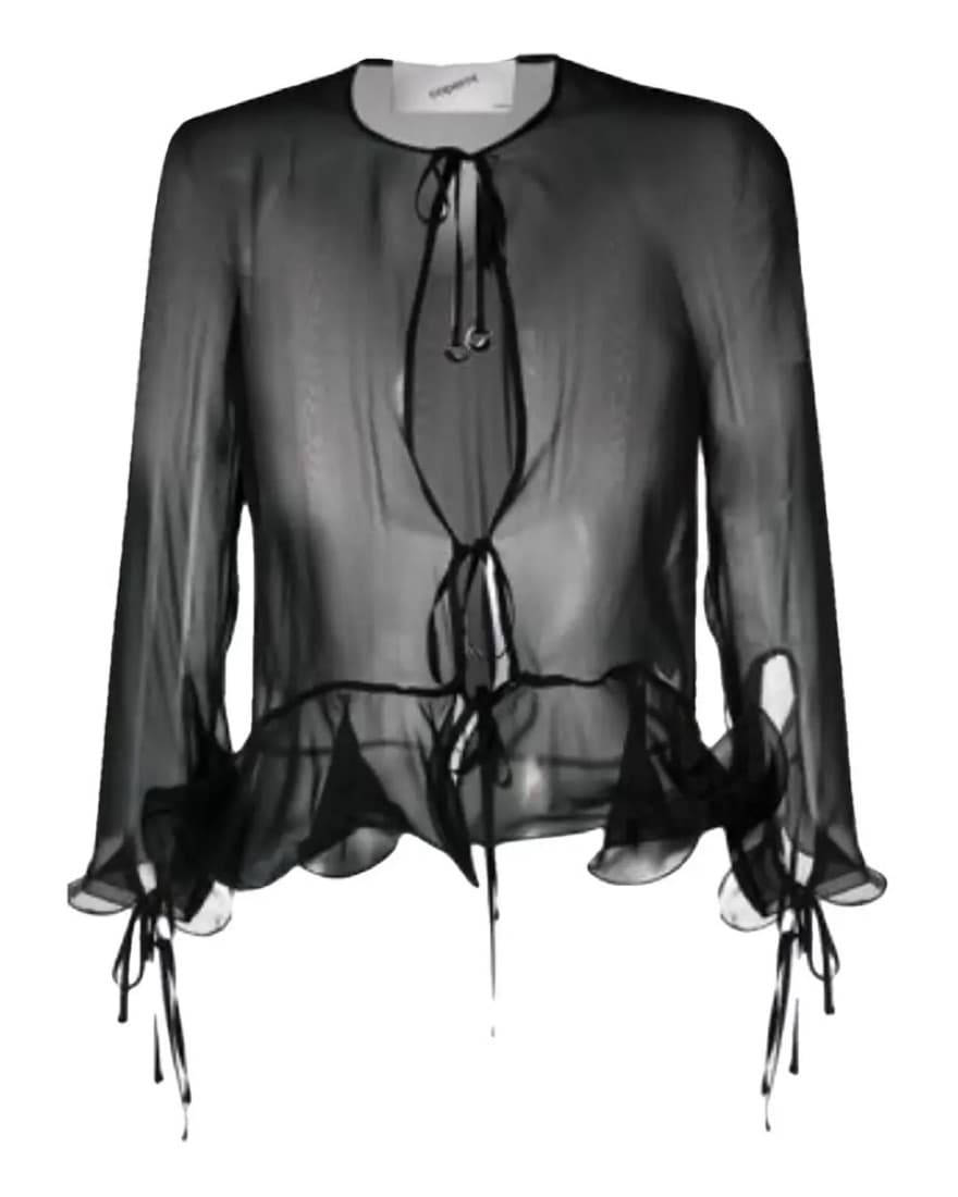 coperni sheer ruffle shirt - Image 1
