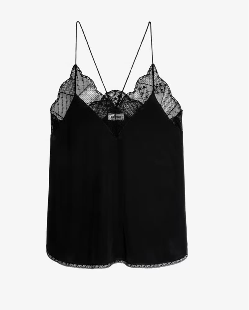 NAVY Zadig & Voltaire Silk Cami - Image 2