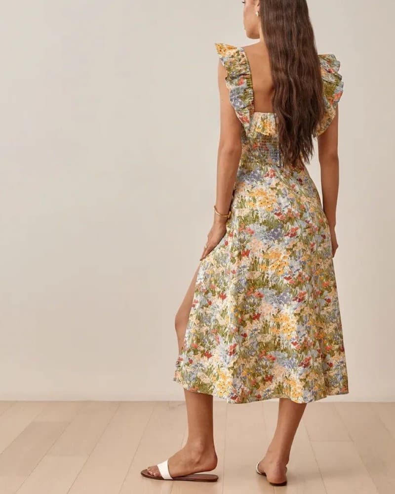 Reformation Amethyst Dress, Countryside - Image 2