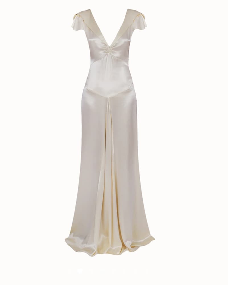 The Evelyn dress in Champagne - Image 3