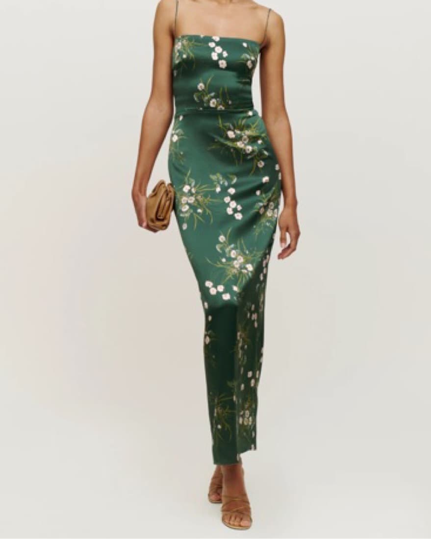 Reformation Frankie Silk Dress - Image 3