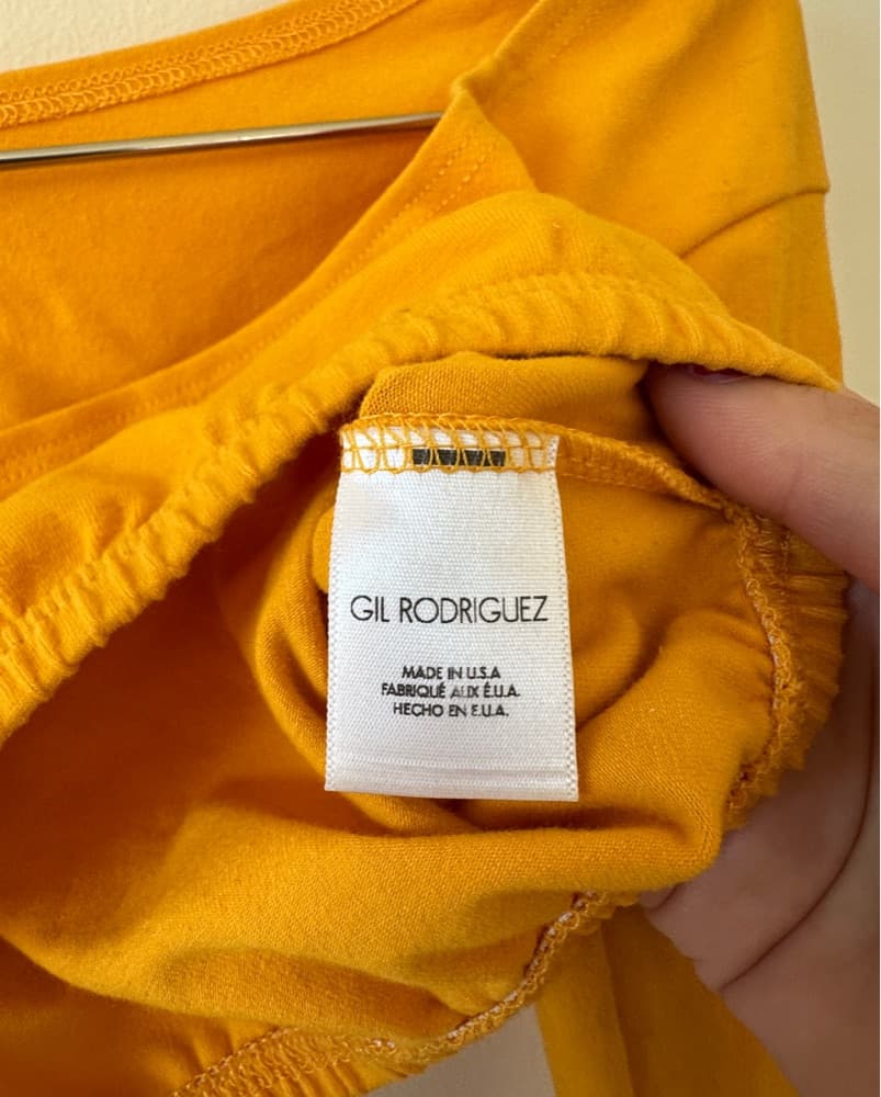 Gil Rodriguez Yellow Cropped Long Sleeve - Image 4
