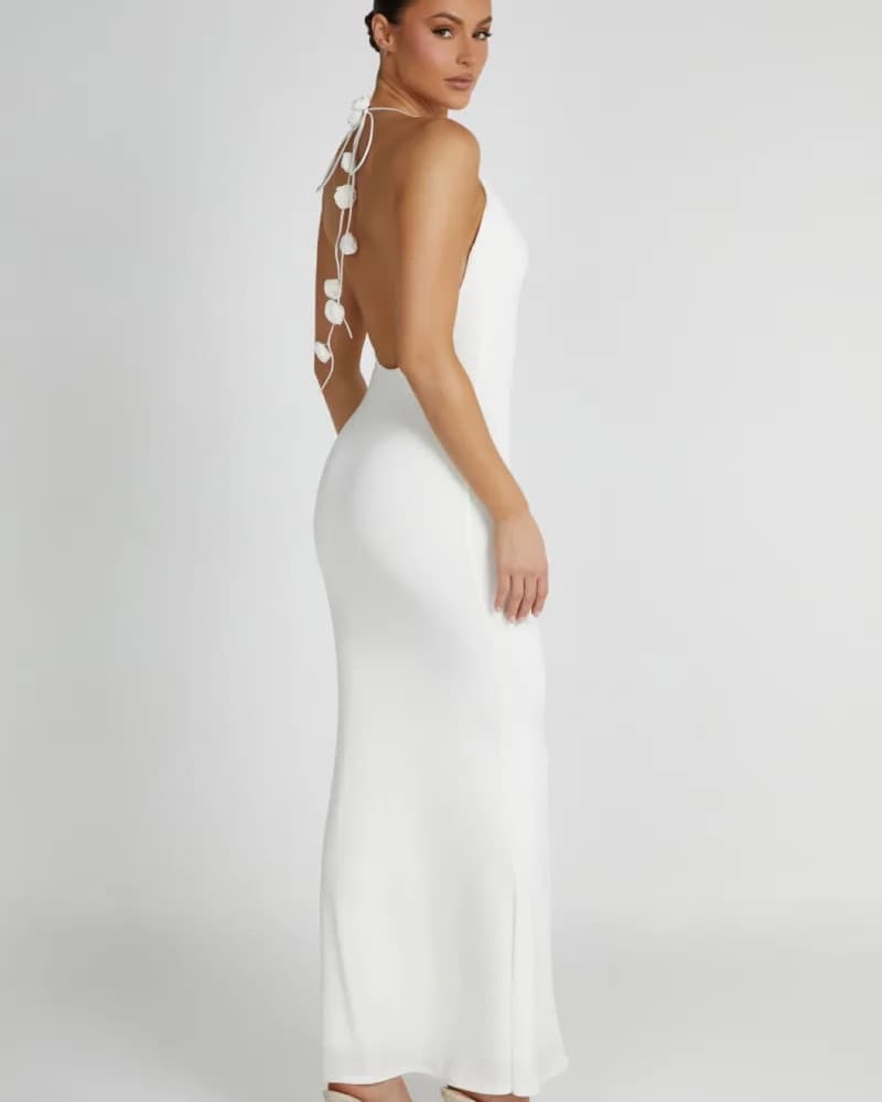 Meshki Rose Halter Dress - Image 1