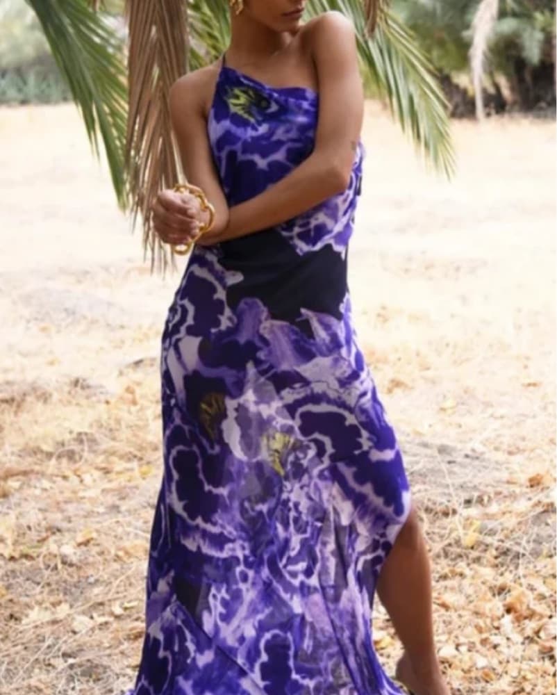 Rat And Boa Purple Maxi Dress - Image 1