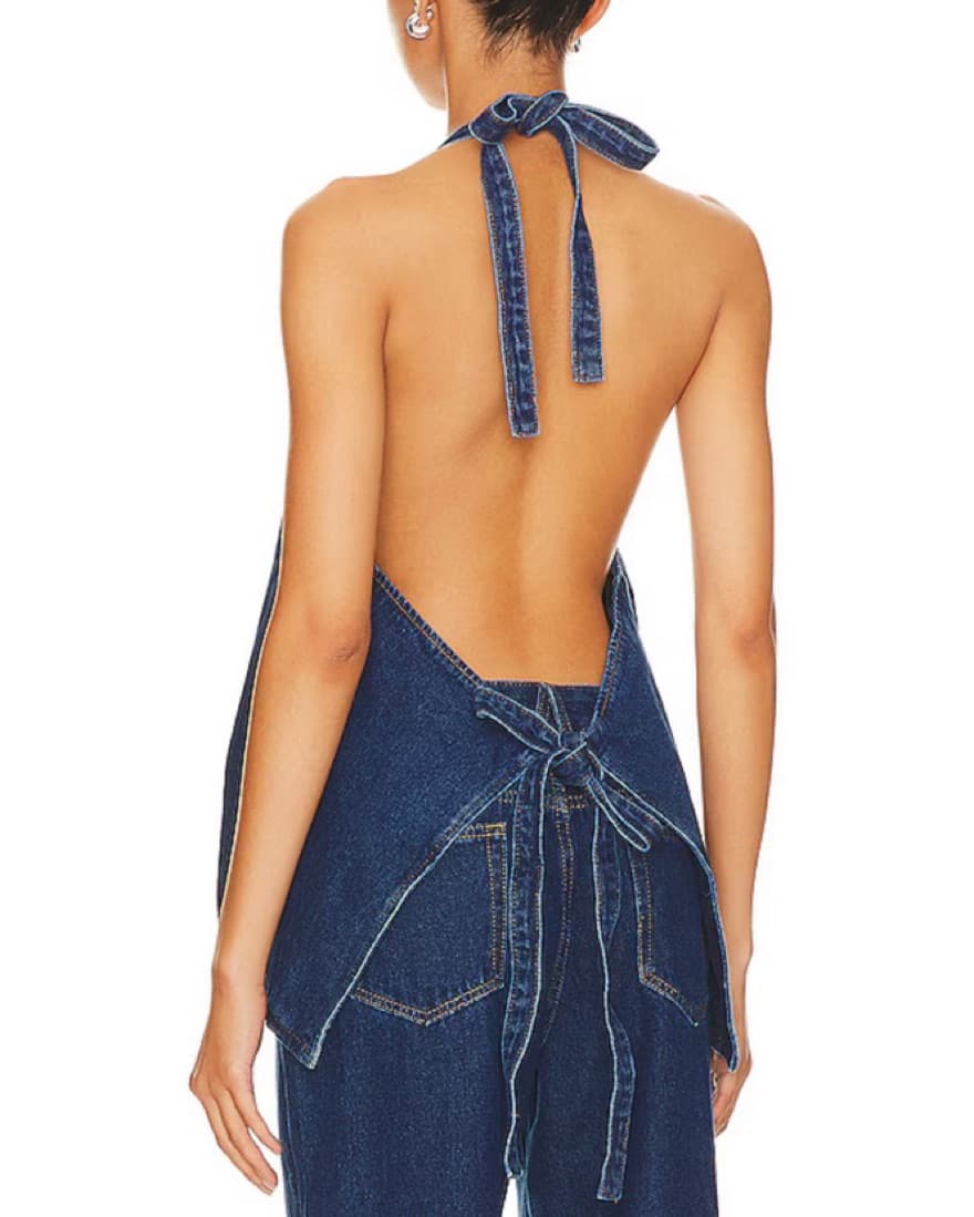 LIONESS Denim Halter Top & Jeans  - Image 2