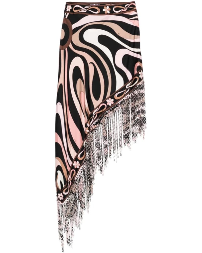 Pucci Runway 25 Fringe Midi Skirt - Image 2