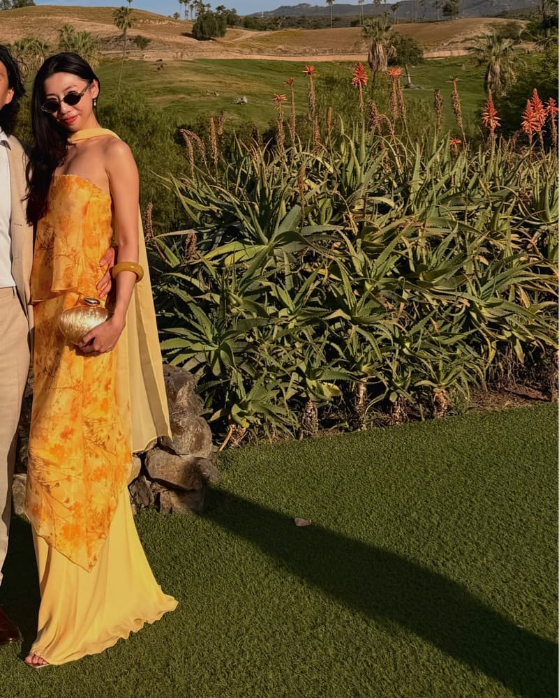 Yellow Wedding Guest Dress - Image 5