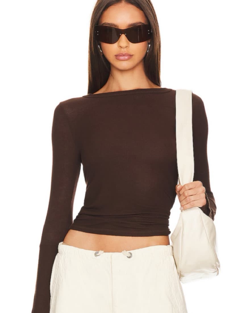 Zara Brown Mesh Longsleeve - Image 1