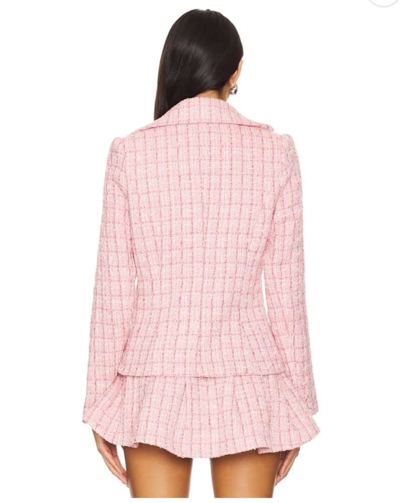 Ashtyn Tweed Blazer And Mini Skirt Set - Image 3