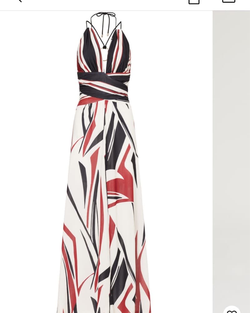 BA&SH Printed Halter Maxi Dress - Image 3