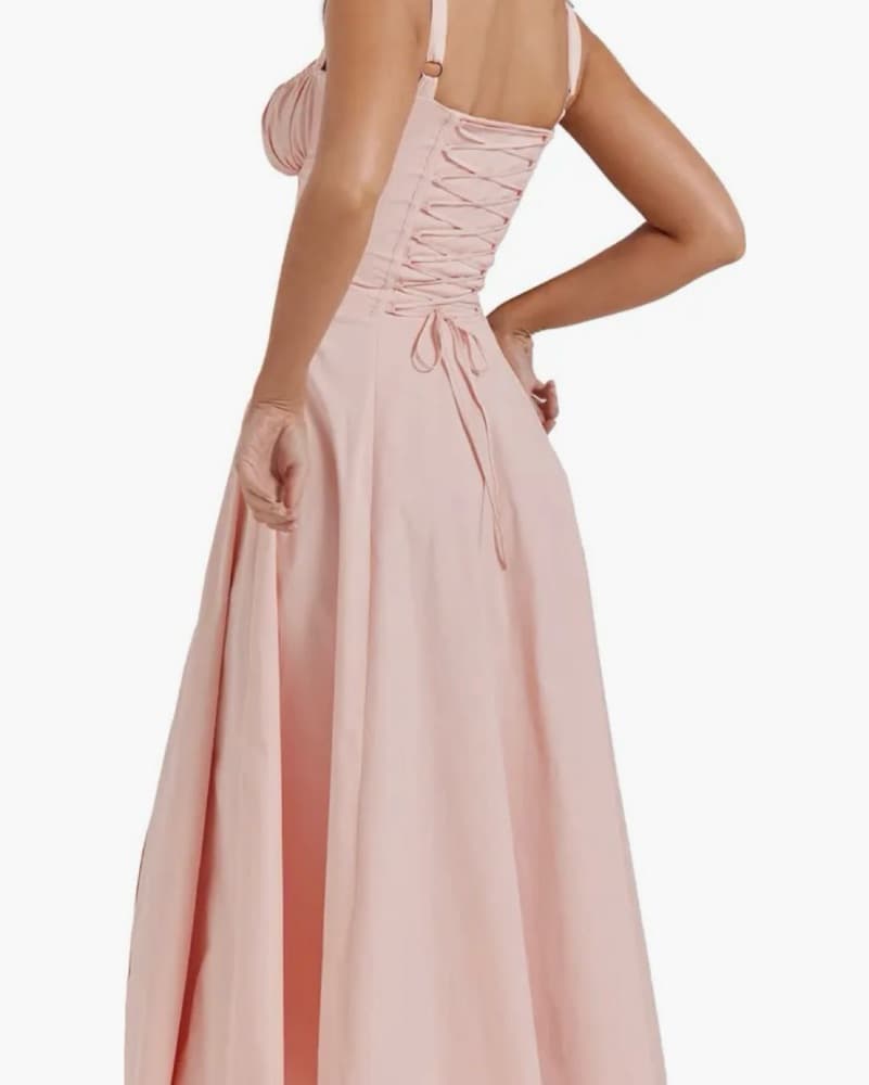House Of CB Carmen Dress In Pink - Image 3