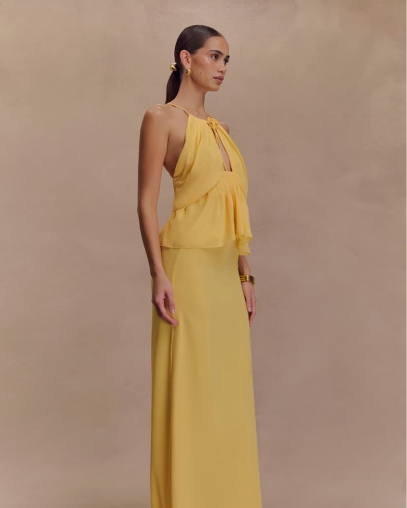 Elegant Yellow Maxi Set - Image 1