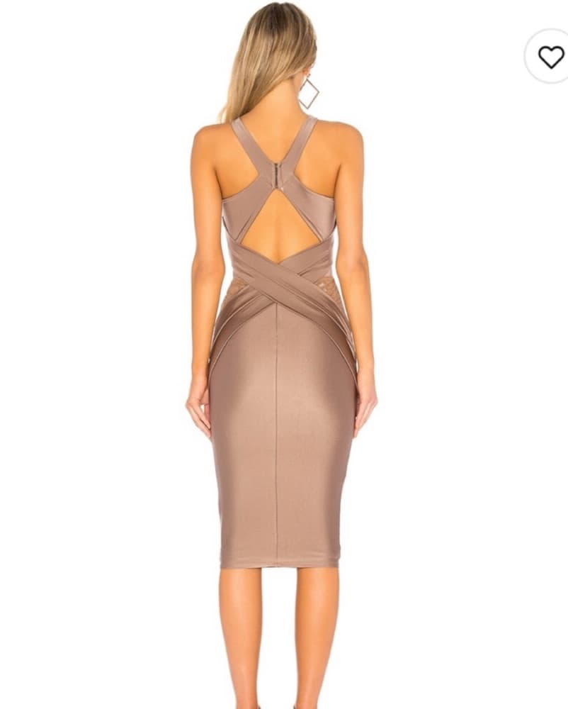 x REVOLVE Philip Midi in Taupe - Image 2