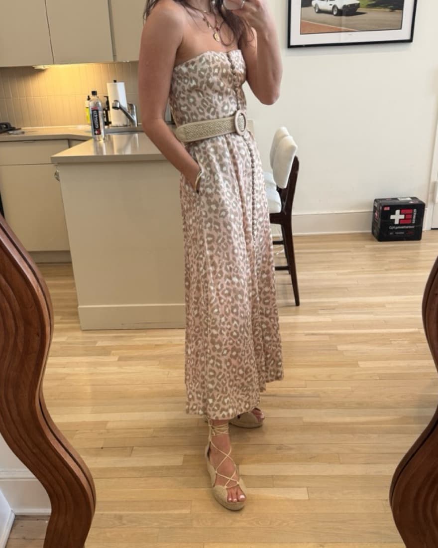 Zimmermann Strapless Summer Linen Midi - Image 4
