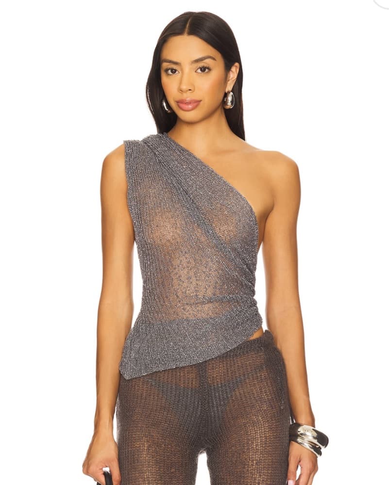 Infinity Multiway Knit Cape in Gunmetal - Image 3