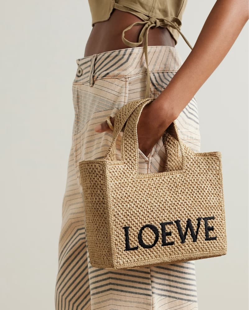 Loewe Paula's Ibiza Raffia Open Tote Bag - Image 1