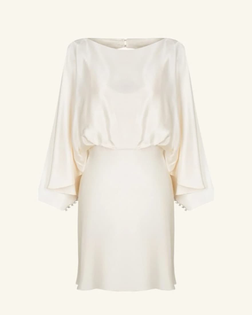 Shona Joy “La Lune” Cream Mini Dress - Image 5