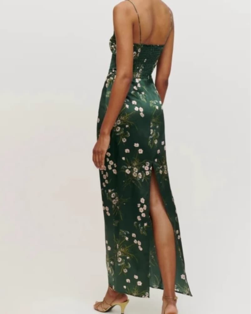 Reformation Frankie Silk Dress - Image 3
