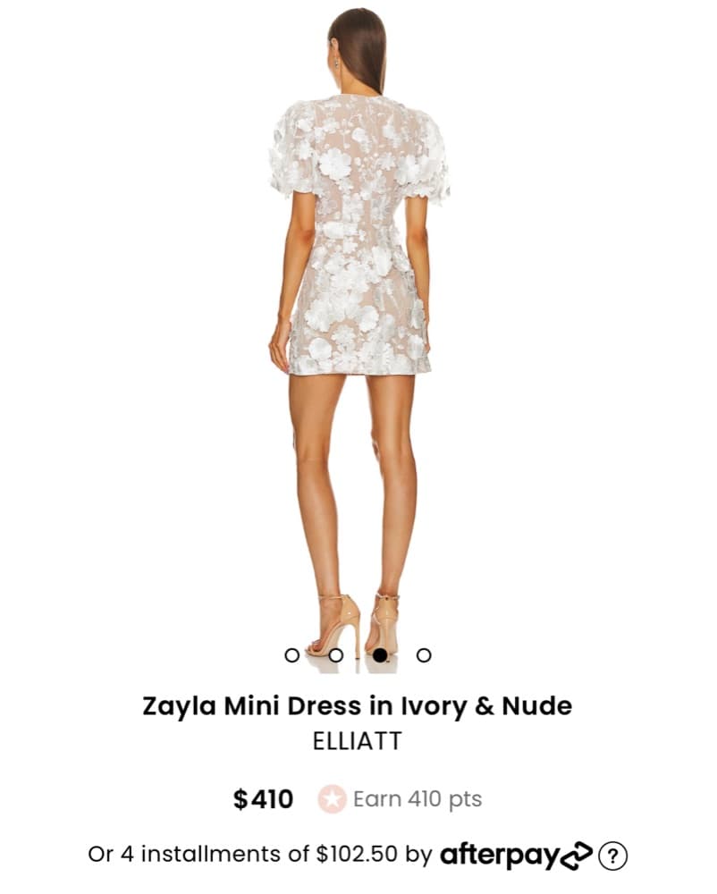 BRIDAL: ELLIATT Lace Mini Dress - Image 4