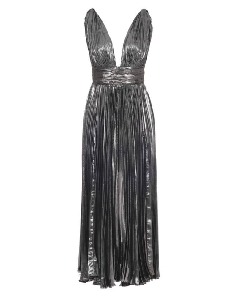 Maria Lucia Hohan Silver Dress | Silver Wedding Guest Dress, Metallic Wedding Guest Dress - Image 4