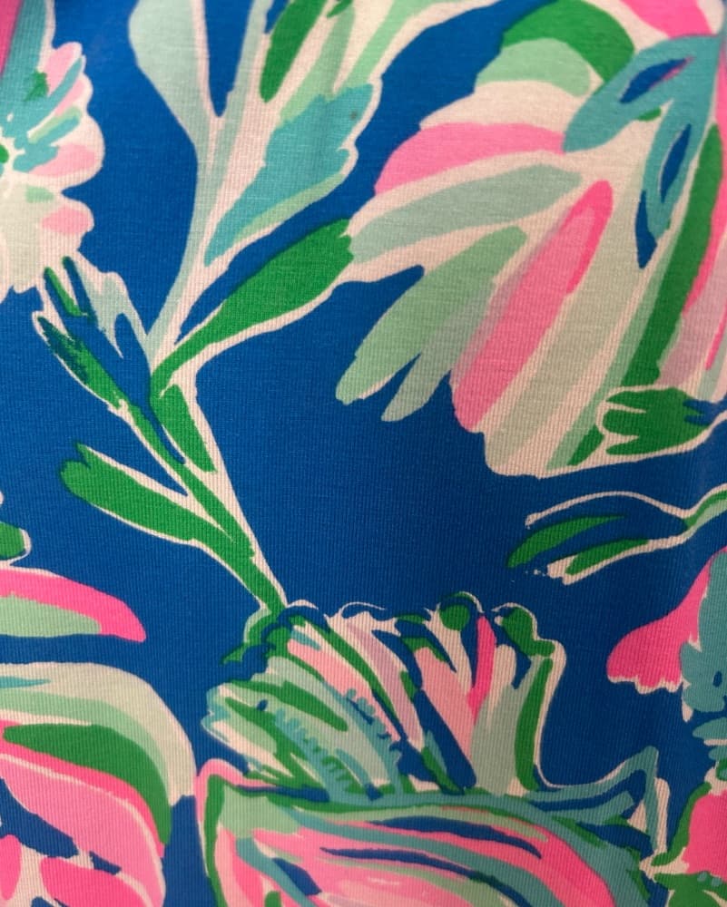  Tropical Floral Wrap Dress - Image 3