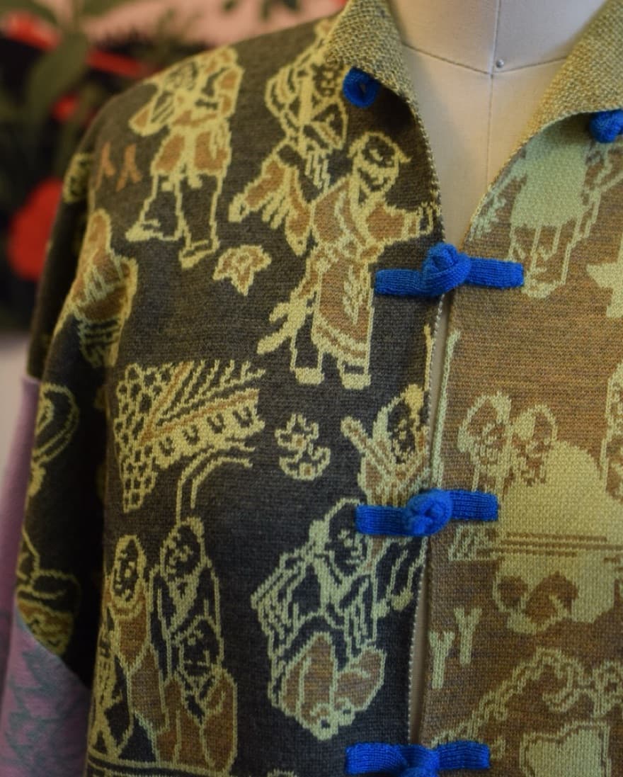 YanYan Knits Colorblock patterned dress - Image 3