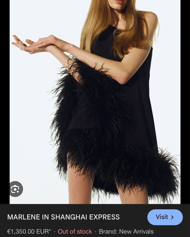 New Arrivals One Shoulder Feather Cape - Image 2