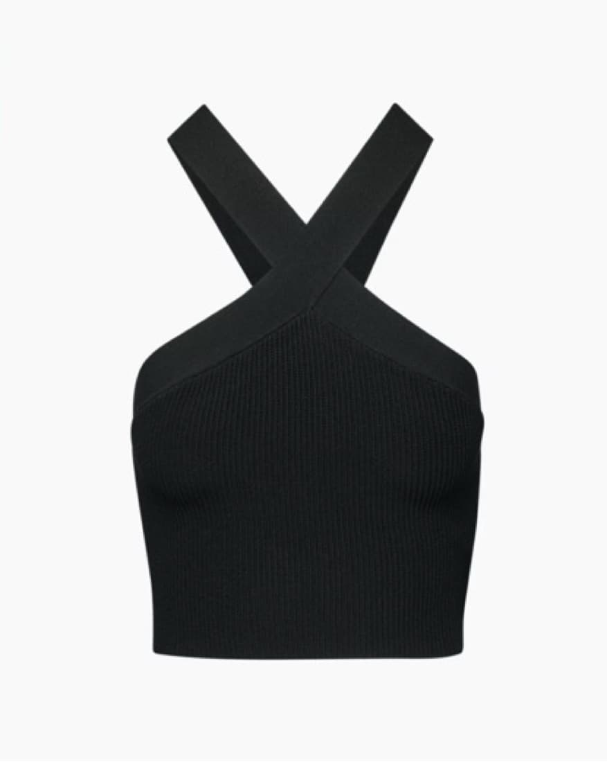 Sculpt Cross Neck Top - Image 2