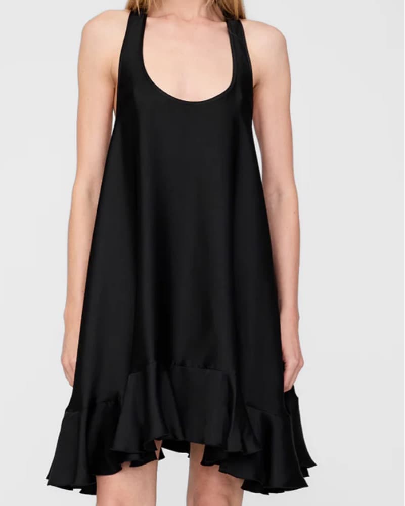 Anine Bing Racer Back Silk Lbd  - Image 1