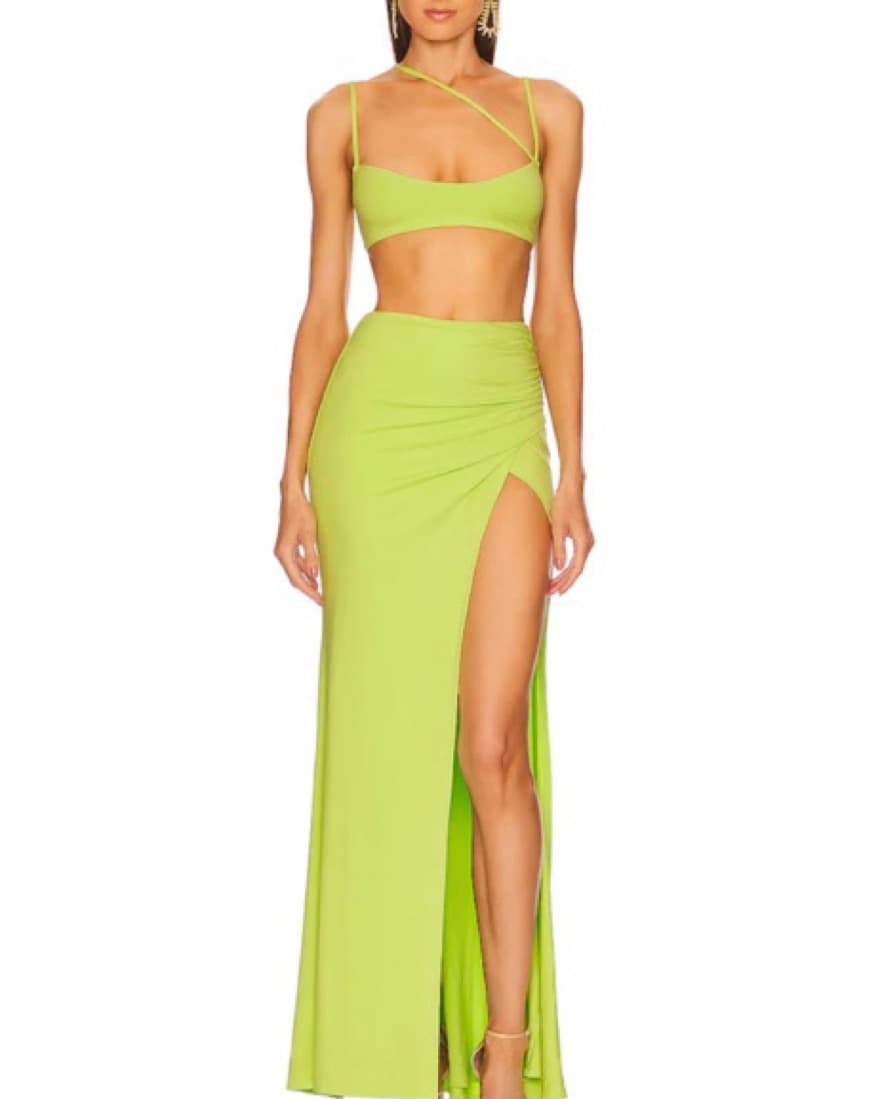Michael Costello Lime Green Matching Set - Image 1