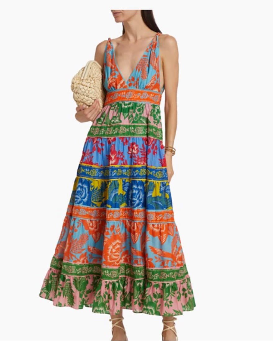 Vibrant Floral Maxi Dress - Image 1