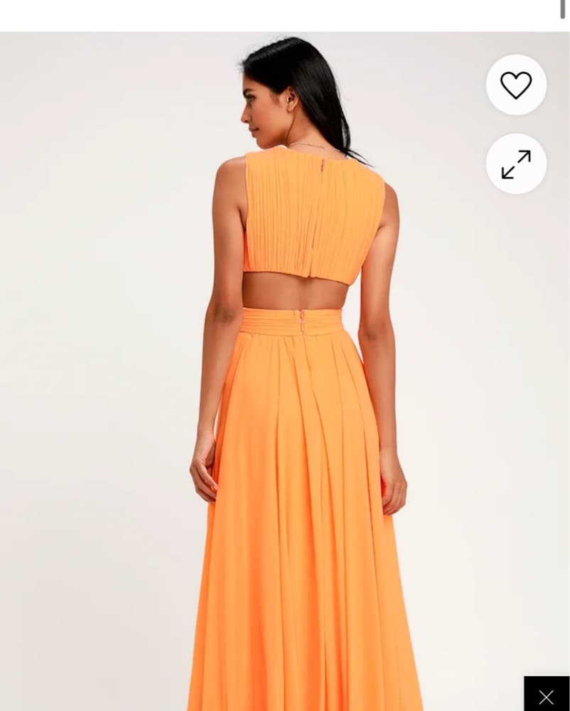 Orange Formal Dress (Lulus/Revolve)  - Image 2