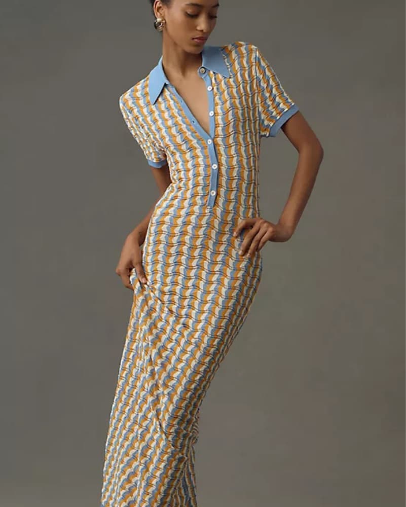 Vibrant Striped Dress - Image 1