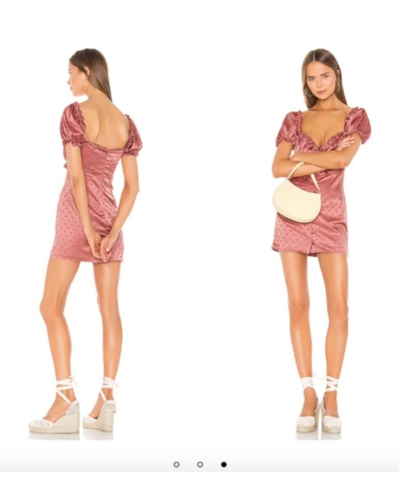 Pink Polka Dot Mini Dress - Image 2
